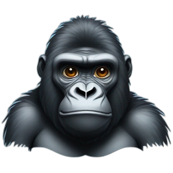 Gorilla feeling cold emoji