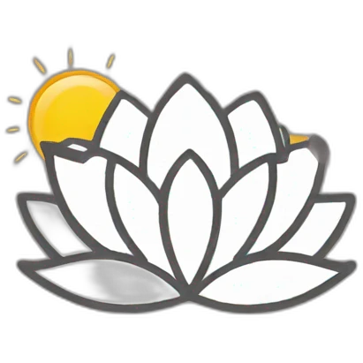 Lotus and sun emoji