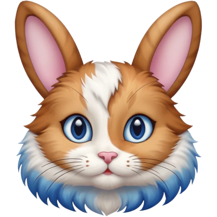 Half bunny half cat 🐱🐰 emoji