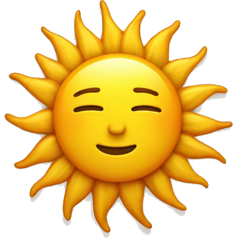 Sun emoji