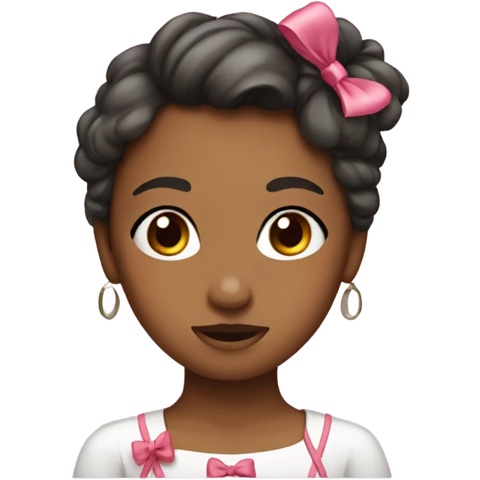 Girl with bow emoji
