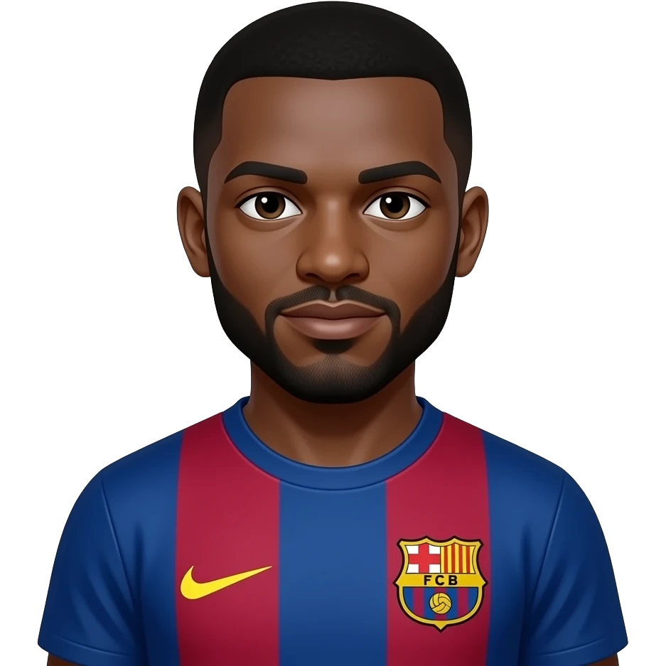 Lamine Yamal footballer in Barcelona shirt emoji