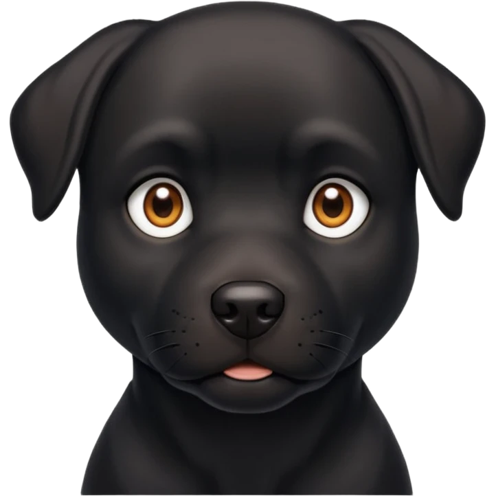 black dog emoji