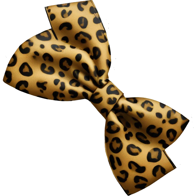 Lepord print bow emoji