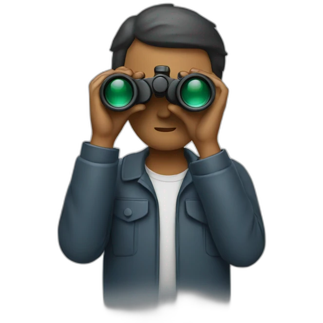 Man with Binoculars emoji