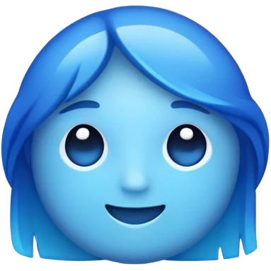 🤩 blue emoji