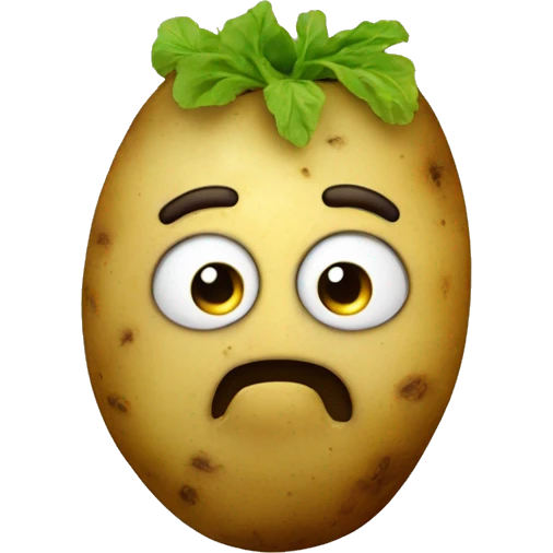 Potatoes anthropomorphized emoji
