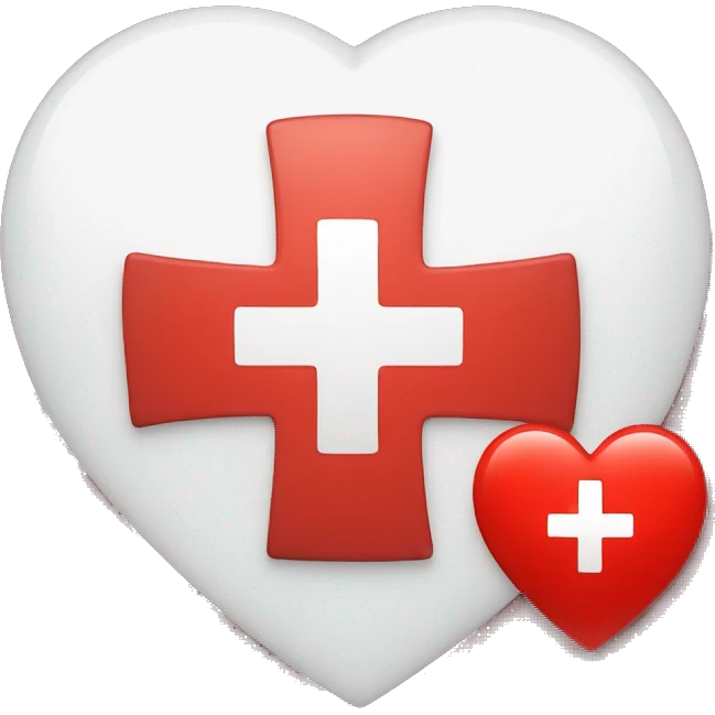 Red Cross in the heart  emoji