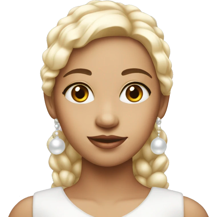 Girl with pearl  emoji