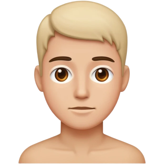 Only head without neck emoji