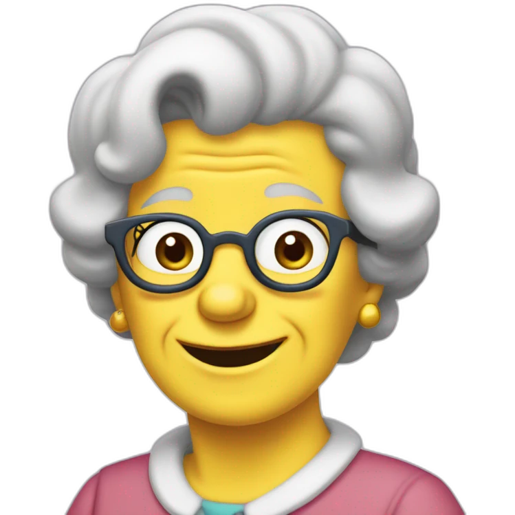 maggie grandma simpson  emoji