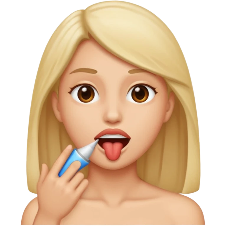 Giving oral sex emoji