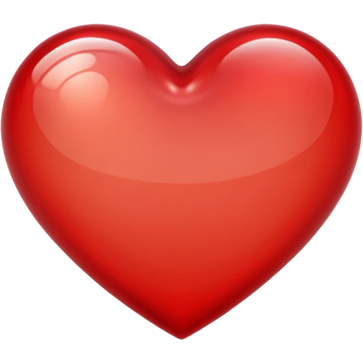 heart with a glassy look emoji