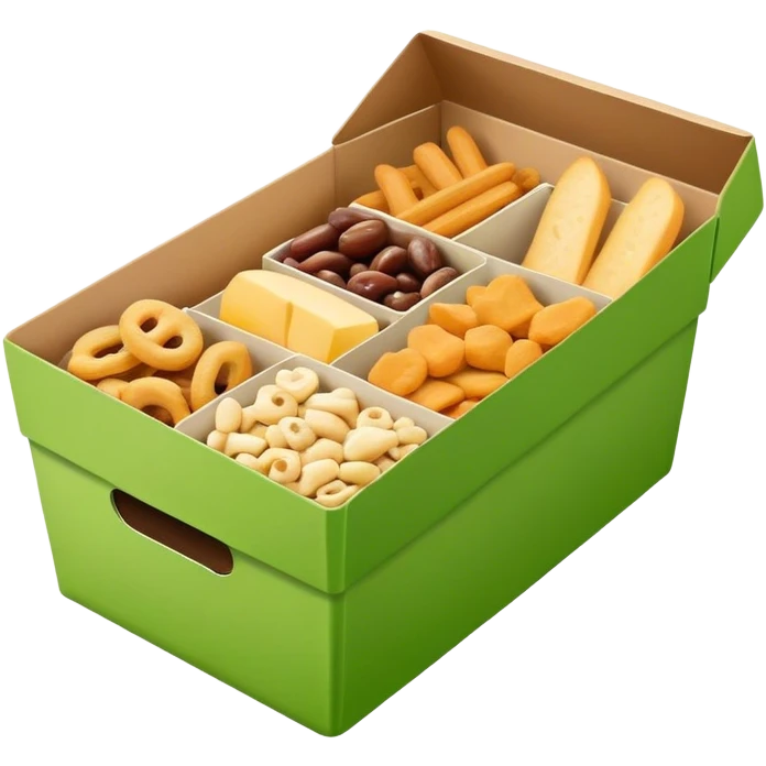 green snack box emoji