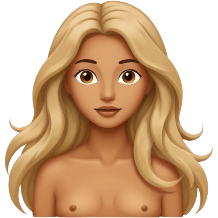 Une belle femme nue emoji