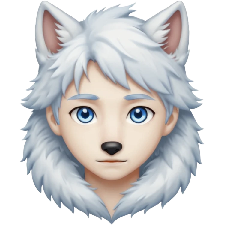 Wolf Anime Boy emoji