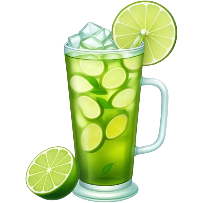 Green Tea lime Iced tea emoji