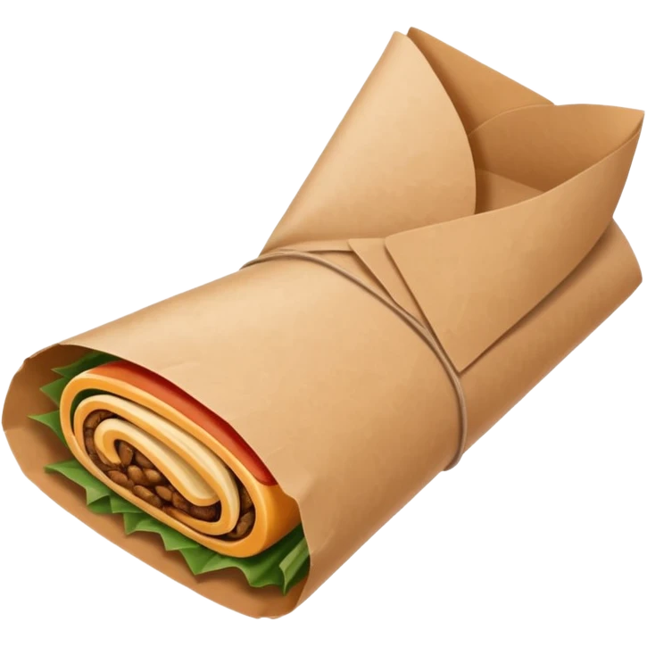 brown paper wrap usually found in indonesian stall emoji