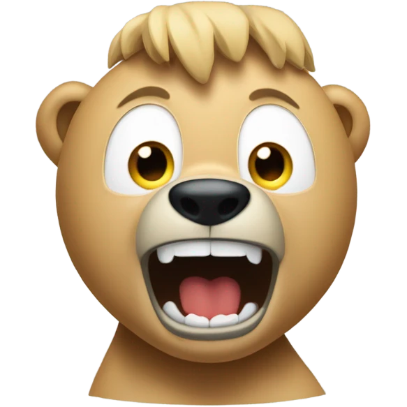 Oso enojado emoji