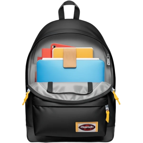 Sac à dos eastpak noir classique  emoji