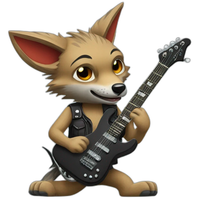 Jackal playing rocker league emoji