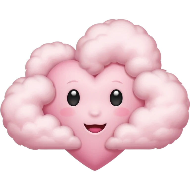 pink heart cloud emoji