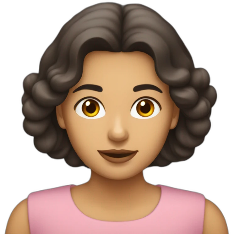 mujer morena emoji