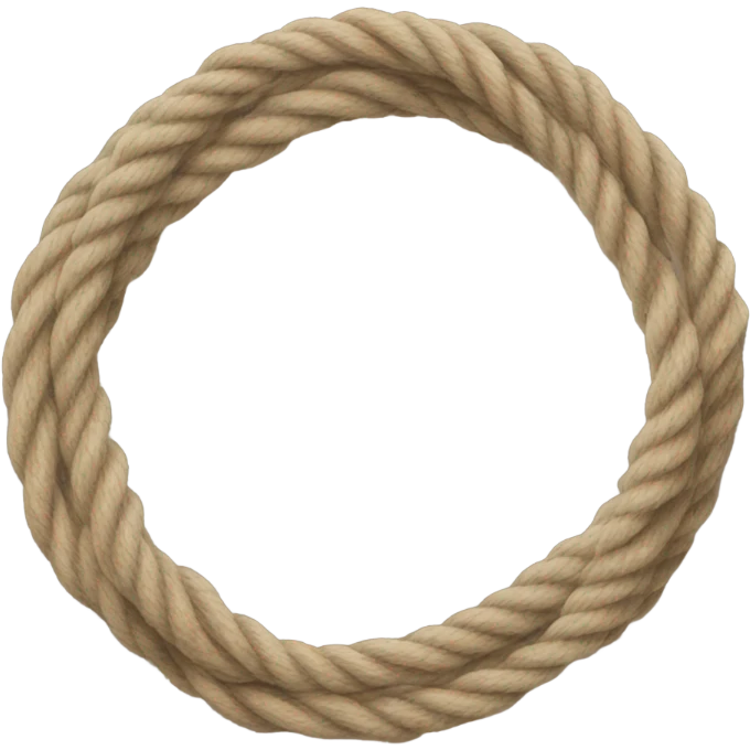 a rope shaped as a circle emoji