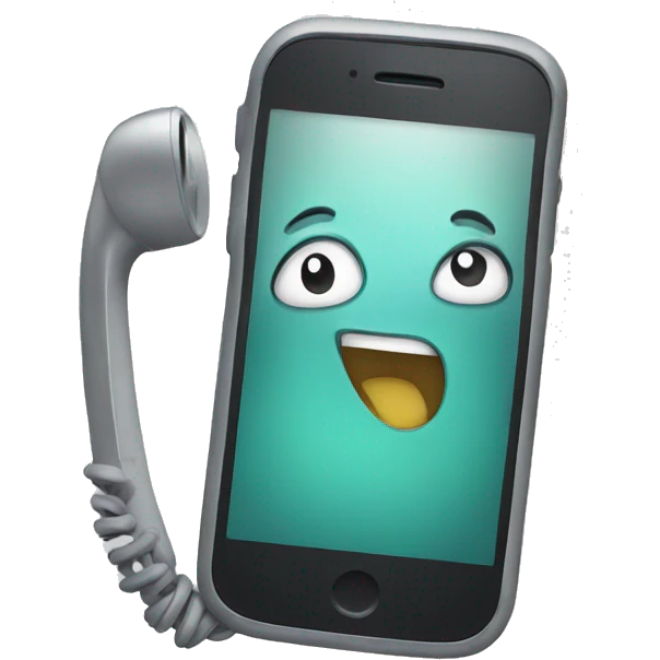Phone Mascot  emoji