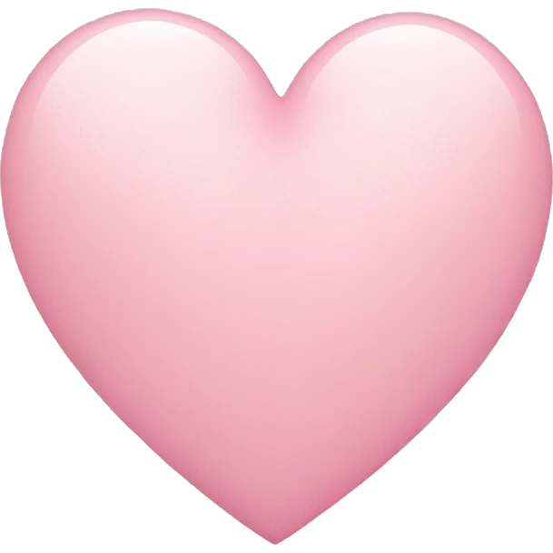 light pink heart emoji