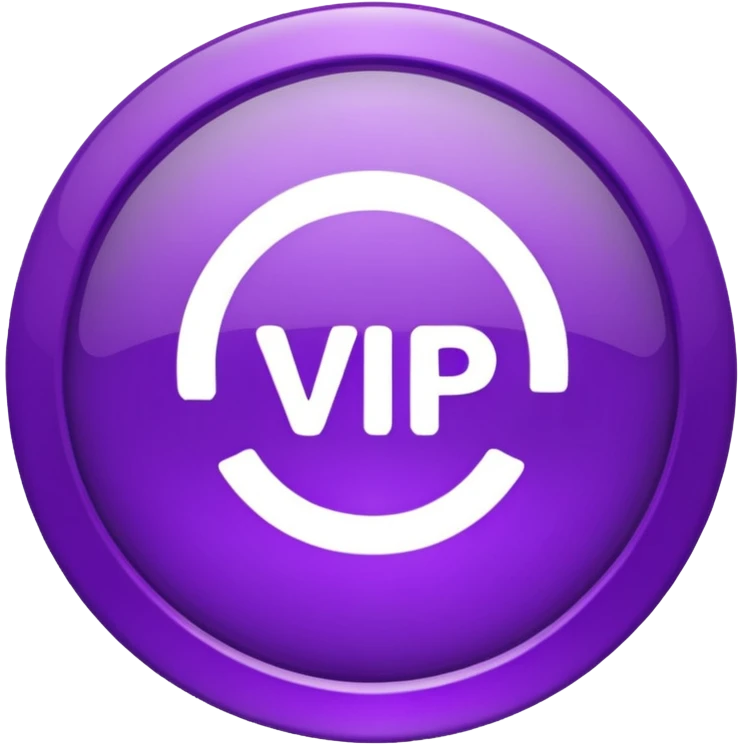 VIP icon for discord made in purple, small image size under 250kb emoji