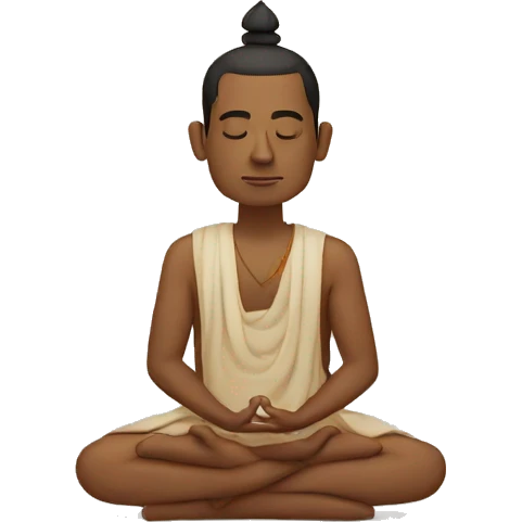 Indian man meditation  emoji