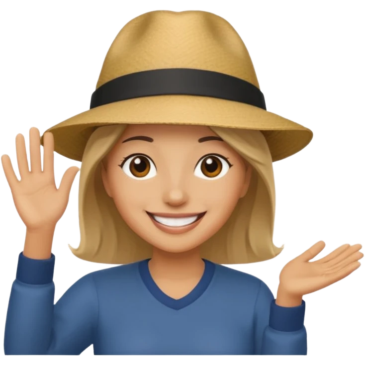 emoji tilting hat emoji