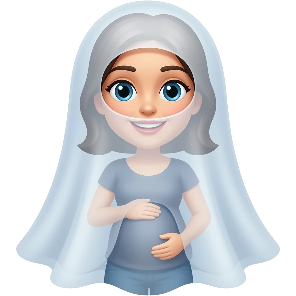 Criar imagem dos Muje ek koi bhi tendência desenho animado ka avtaar me fantasma jesa bana do grávida emoji