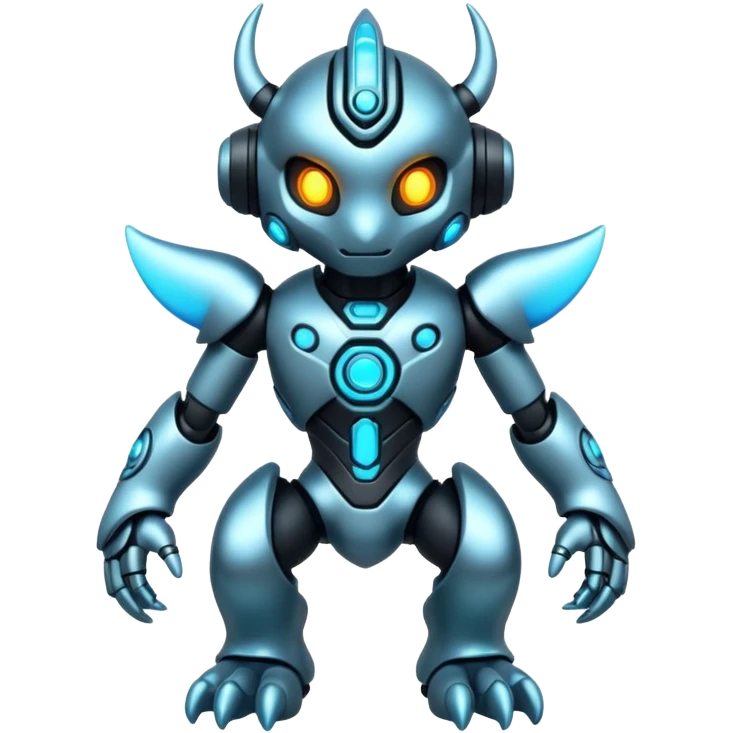 tiny cyber Fakémon full body emoji