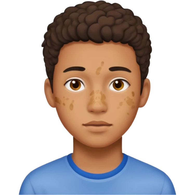 Eden 
homme trans métis
19 ans
 Étudiant en art
acné,

 emoji