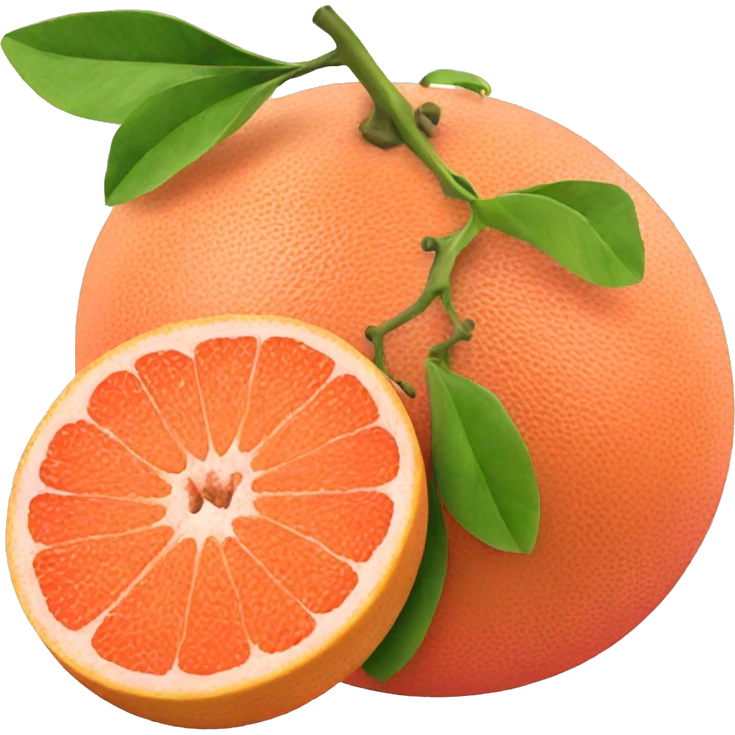 two Grapefruit emoji