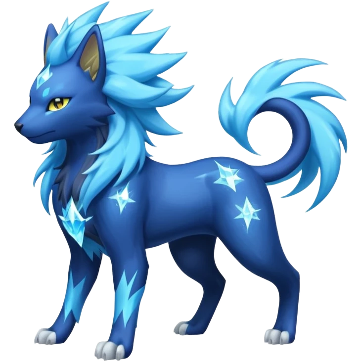 Luxray-Suicune-Amaura-Manectric-fusion emoji