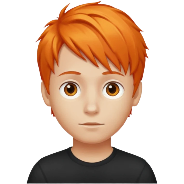 orange hair boy emoji