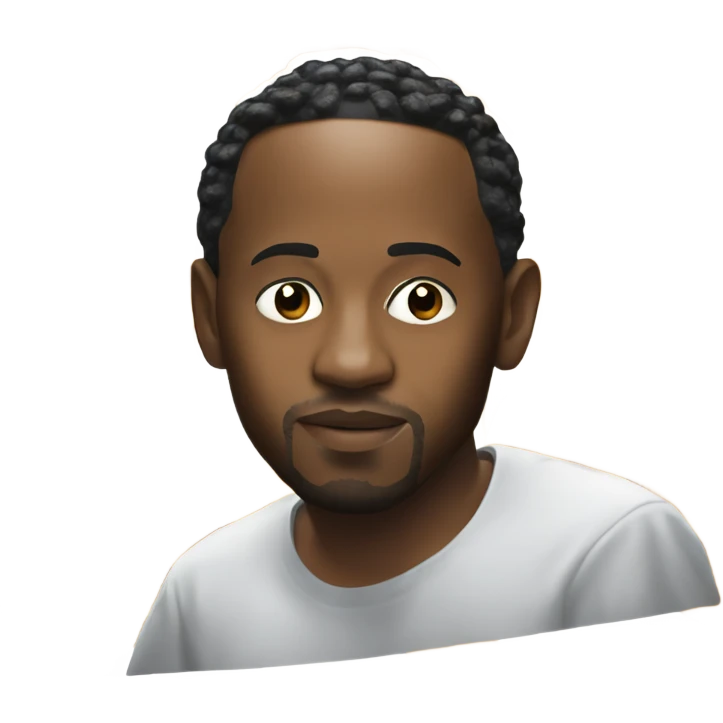 kendrick lamar with a waffle emoji