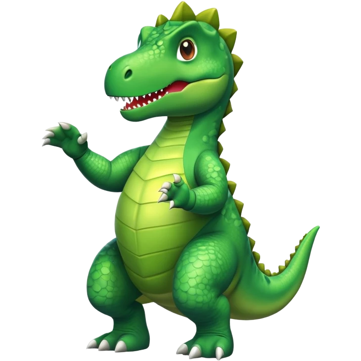 pies przebrany za dinozaura emoji
