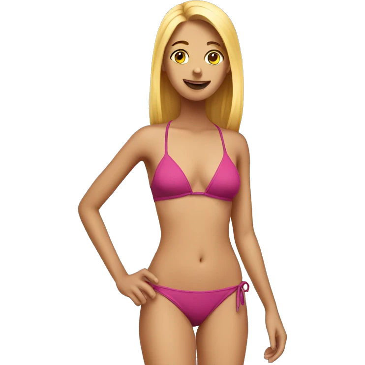 bikini on girl emoji