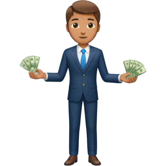 man with money full body emoji