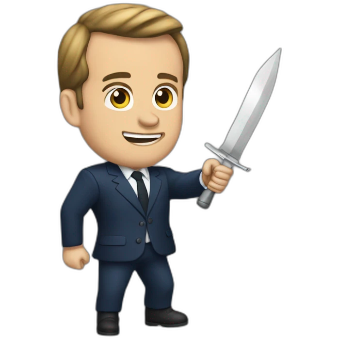 Macron-strike emoji