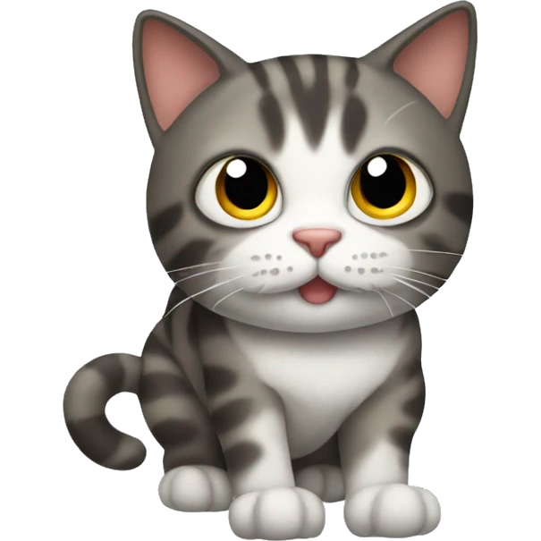Cat with 7 legs emoji