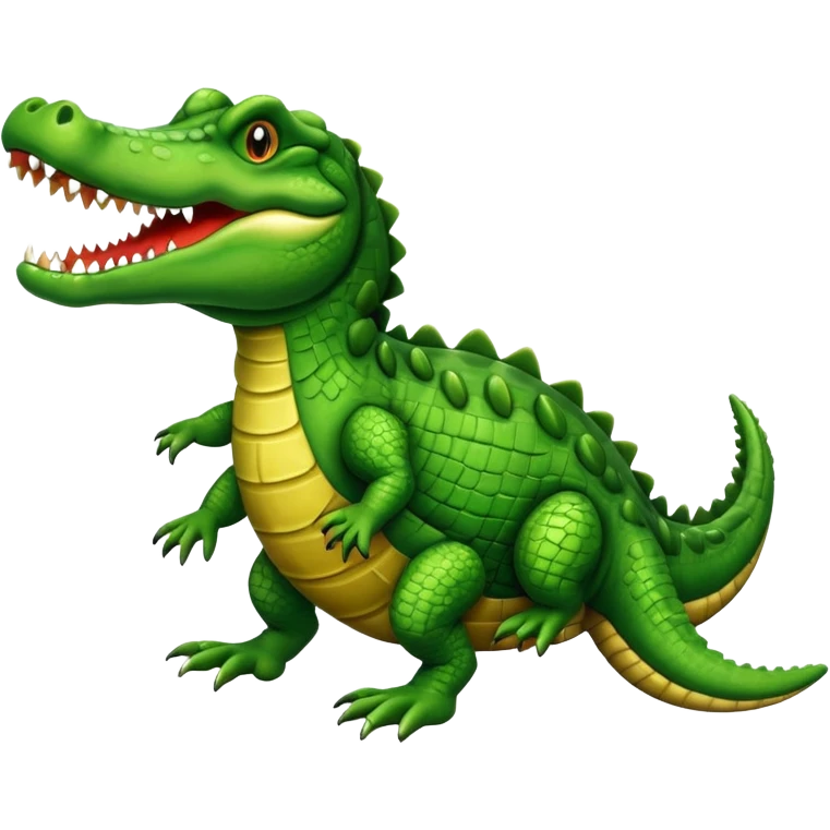 Galloping crocodile emoji