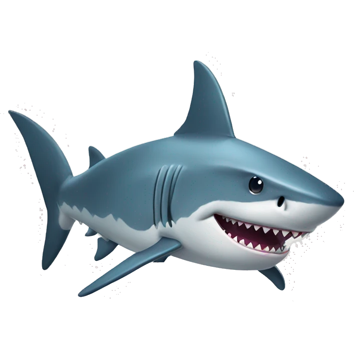 shark with a bow emoji