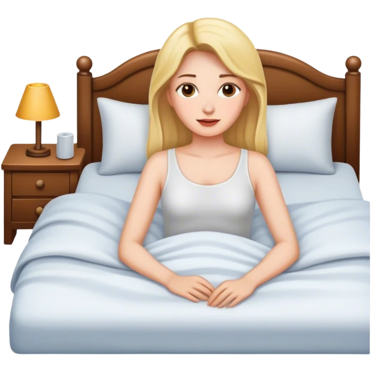 A women on the bed emoji