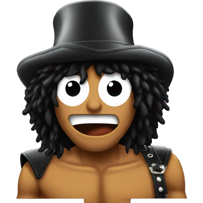 Slash from Guns'N'Roses with surprised reaction emoji