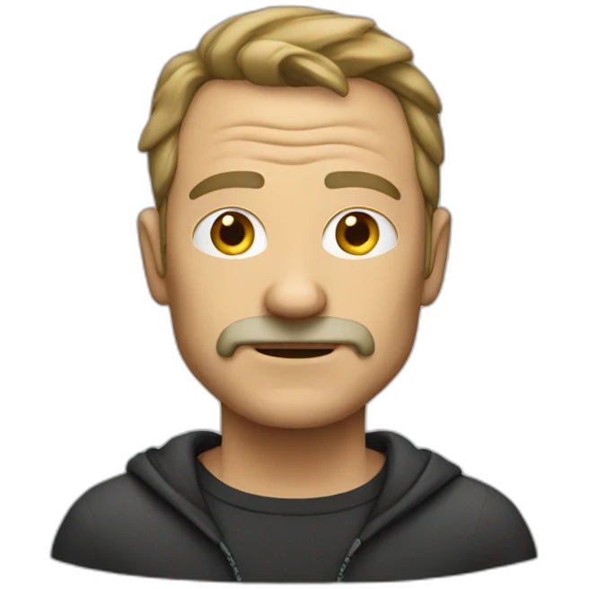 Middle-aged hacker emoji